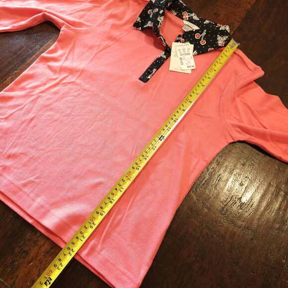 Christopher & Banks Size S Retro Novelty Soft Knit Cherry Print Pullover Cute - Picture 5 of 8